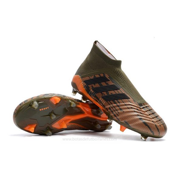 Adidas Predator FG Mujer Verde Naranja